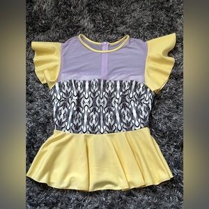 SHEIN yellow and purple shirt size M